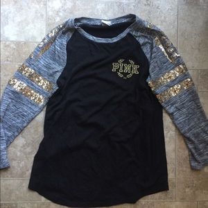 PINK Long Sleeve with Gold Details